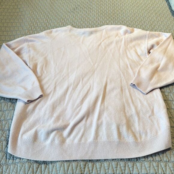 Joie Wool Split Hem Pullover Pink Sweater Size Medium - Picture 9 of 9